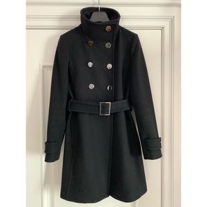 Babaton Black Wool Coat